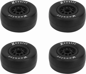 4Pcs 1/10 Scale RC Car Tires Rubber Tires Plastic Wheel Hubs for 1/10 Off Road Remote Control Car