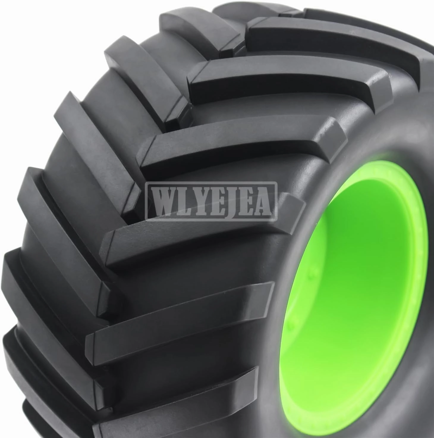 4PCS 1/8 Scale RC Monster Truck Rubber Tire w/17mm Hex Plastic Wheel Rim 173mm/91mm Rubber Rocks Tyres Set Fit for 1/8 Traxxas Sledge 95076-4 Arrma Kraton 6S Typhon 3S HSP HPI Redcat Kaiju
