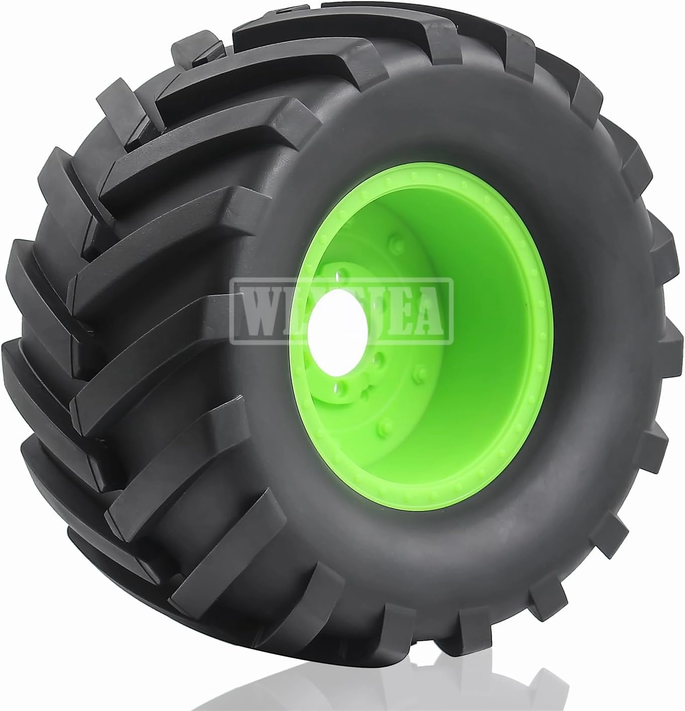 4PCS 1/8 Scale RC Monster Truck Rubber Tire w/17mm Hex Plastic Wheel Rim 173mm/91mm Rubber Rocks Tyres Set Fit for 1/8 Traxxas Sledge 95076-4 Arrma Kraton 6S Typhon 3S HSP HPI Redcat Kaiju