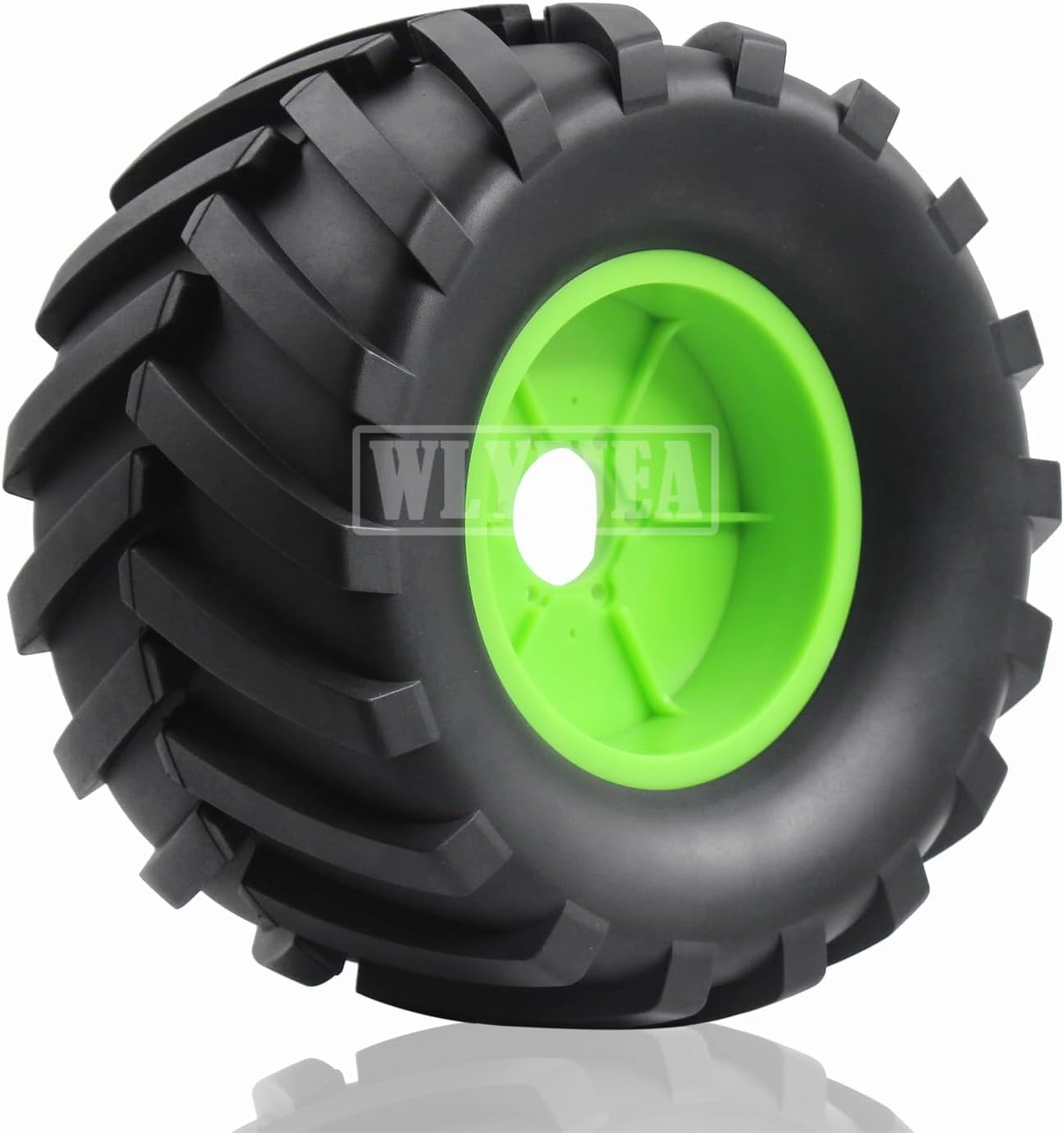 4PCS 1/8 Scale RC Monster Truck Rubber Tire w/17mm Hex Plastic Wheel Rim 173mm/91mm Rubber Rocks Tyres Set Fit for 1/8 Traxxas Sledge 95076-4 Arrma Kraton 6S Typhon 3S HSP HPI Redcat Kaiju