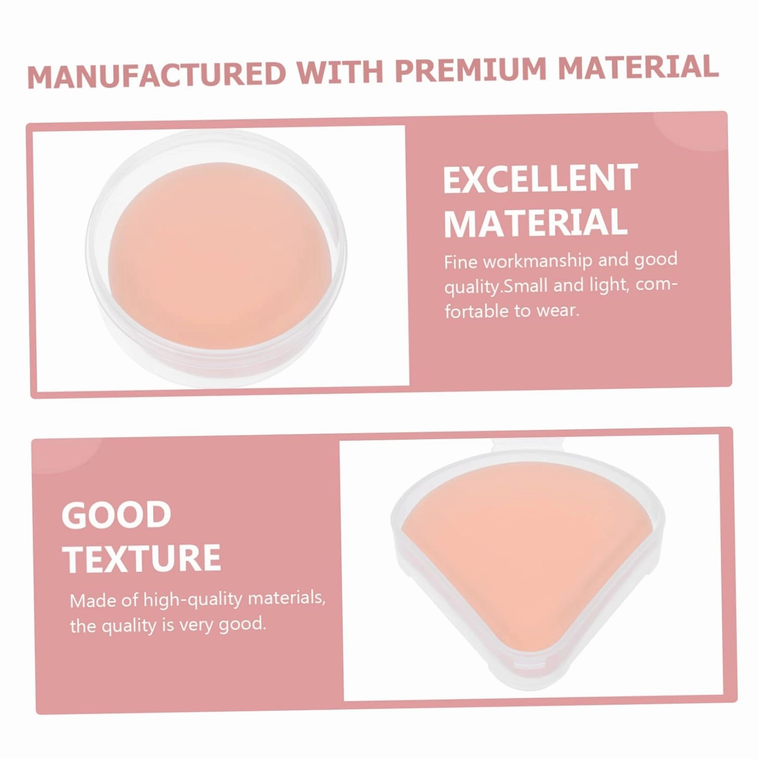 4sets Cotton Pads for Makeup Removal Face for Powder Makeup Gentle Material 4pcs*4