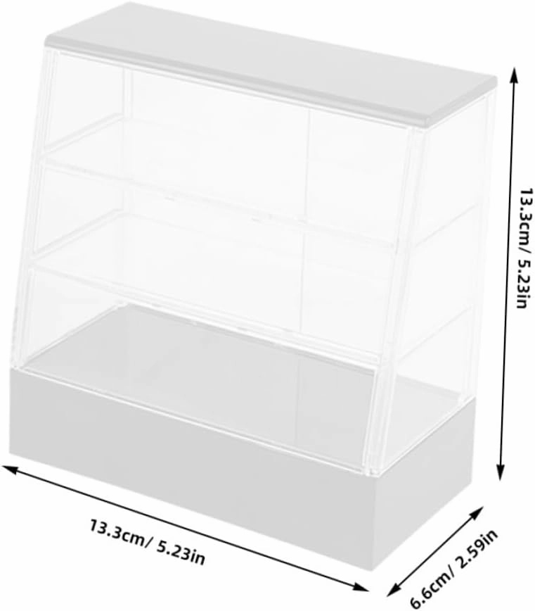 4sets Miniature Cake Display Cabinet Model for Dollhouse Kitchen Scenes Decor and Dollhouse Cupboard for Showcasing Miniature Items and Enhancing Play Fun 2pcs*4