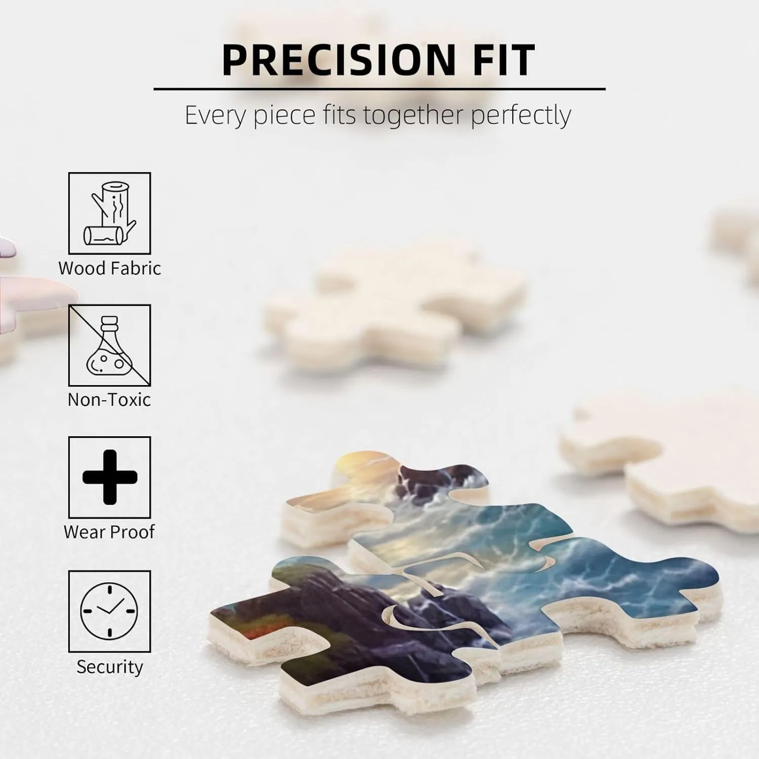 500 Piece Puzzles for Adults Under Sea Turtles Tropical Fish Coral Reef Formation Wooden Educational Games for Family Friend Home Decoration 20.4'' x 14.9''