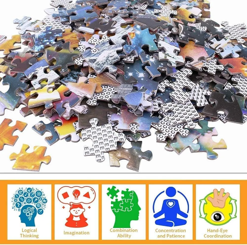 500 Piece Wooden Puzzle for Adults Three Shar Pei Dog Playing Skateboarding Jigsaw Puzzle Challenging for Youth Children Fun Puzzle Family Game Preschool Toys Best Gift