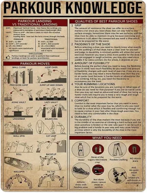 500 Pieces Puzzles Street Art Parkour Lovers Infographics - Intellectual Decompressing Jigsaw Puzzles