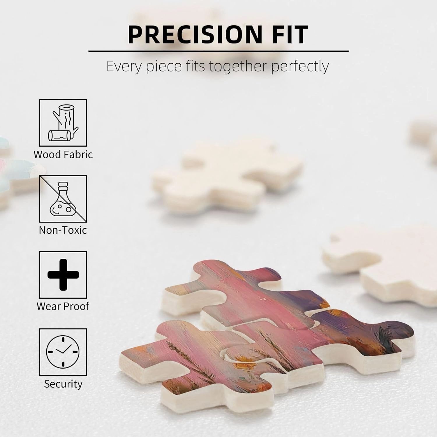 500 pcs of Adult Wooden Jigsaw Puzzle,The Cheerful Little Dog and The Heart on The Sunny Grassland,an Ideal Choice for Exercising brainpower and Hands-on Ability，Thoughts soar