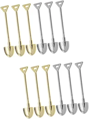 5sets 6pcs Mini Shovels for DIY Dollhouse Decor Premium Mini Gardening Tools Realistic Miniature House Accessories for Fairy Garden and Micro Landscape 6pcs*5