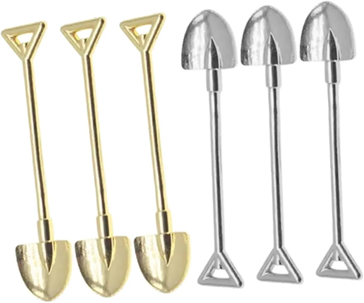 5sets 6pcs Mini Shovels for DIY Dollhouse Decor Premium Mini Gardening Tools Realistic Miniature House Accessories for Fairy Garden and Micro Landscape 6pcs*5
