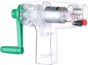 6.3v Handheld DC Crank Generator, 0.2A Hand Powered Electricity No Battery hand crank generator physical teaching demonstration motor for Classroom Physics Teaching Demonstrations