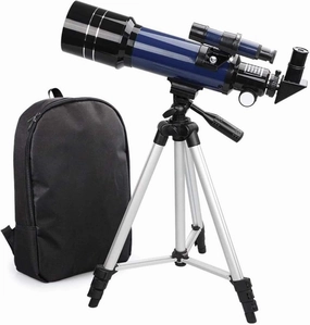 70mm Aperture 400mm Refractor Telescope for Beginners & Kids, Portable Astronomy Telescope for Adults with Travel Bag