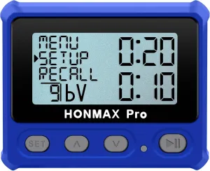 8100 Professional Interval Timer and Stopwatch, Backlight, USB-C Charged, Clock (Blue)