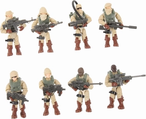 8pcs Miniature People Models Flexible Action Figures for Scenes Movable Soldier Figurines for Sand Table Decor and Role-Playing Games