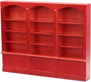 ABOOFAN 1pc Creative Mini Cabinet Display Bookcase for Dollhouse European Style Lightweight Compact for Home Office Unique Crafts Design for Miniature Lovers
