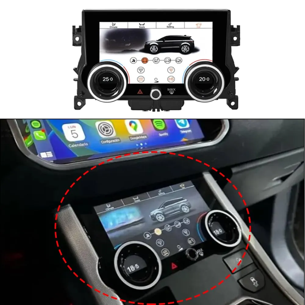 AC Panel for Range Rover Evoque L538 2012-2018 Air Condition Board Climate Tempetature Seating HVAC Control LCD Touch Screen All Terrains Dsiplay