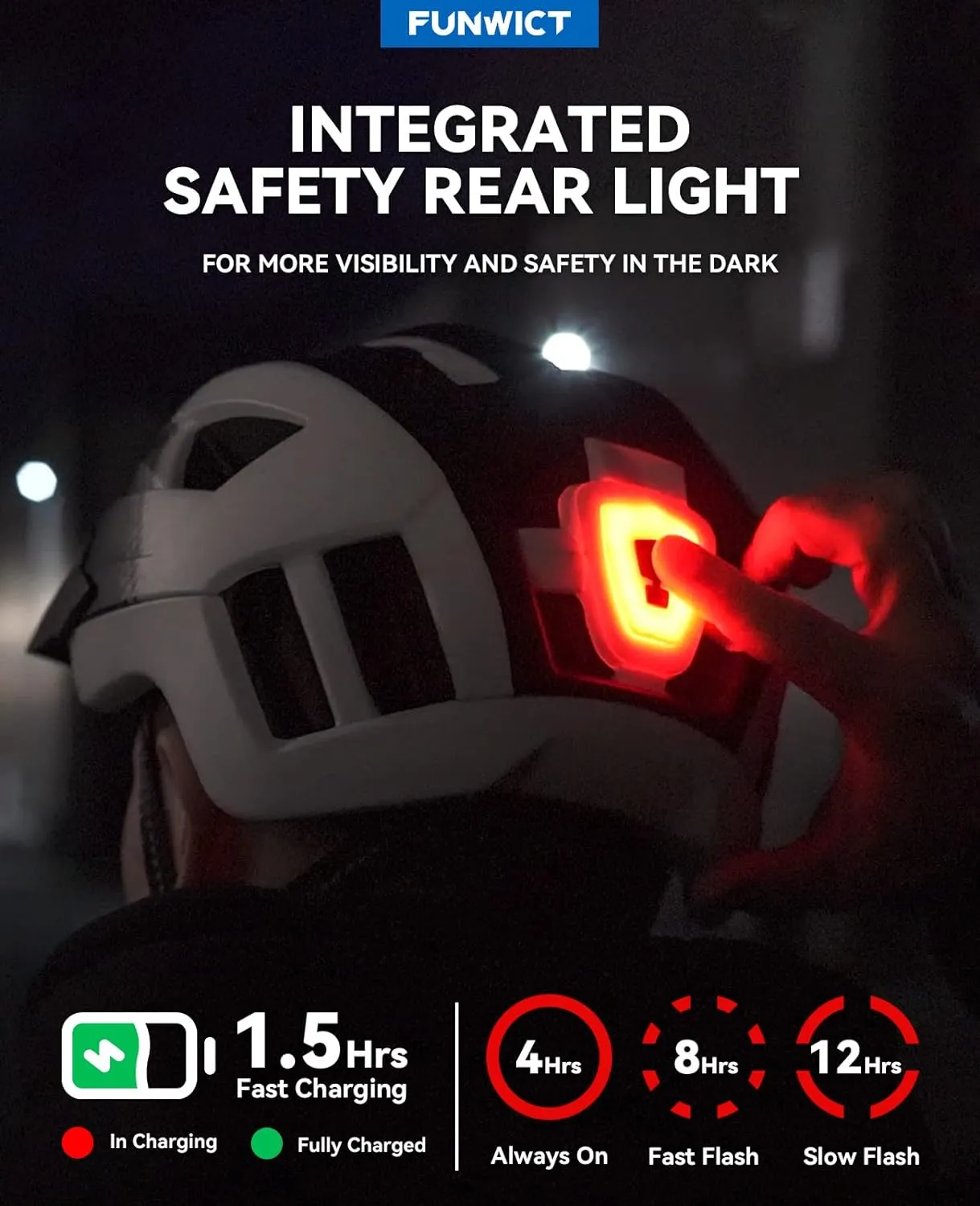 Adult Bike Helmet with Visor and Goggles for Men Women Mountain Road Bicycle Helmet Rechargeable Rear Light Cycling Helmet