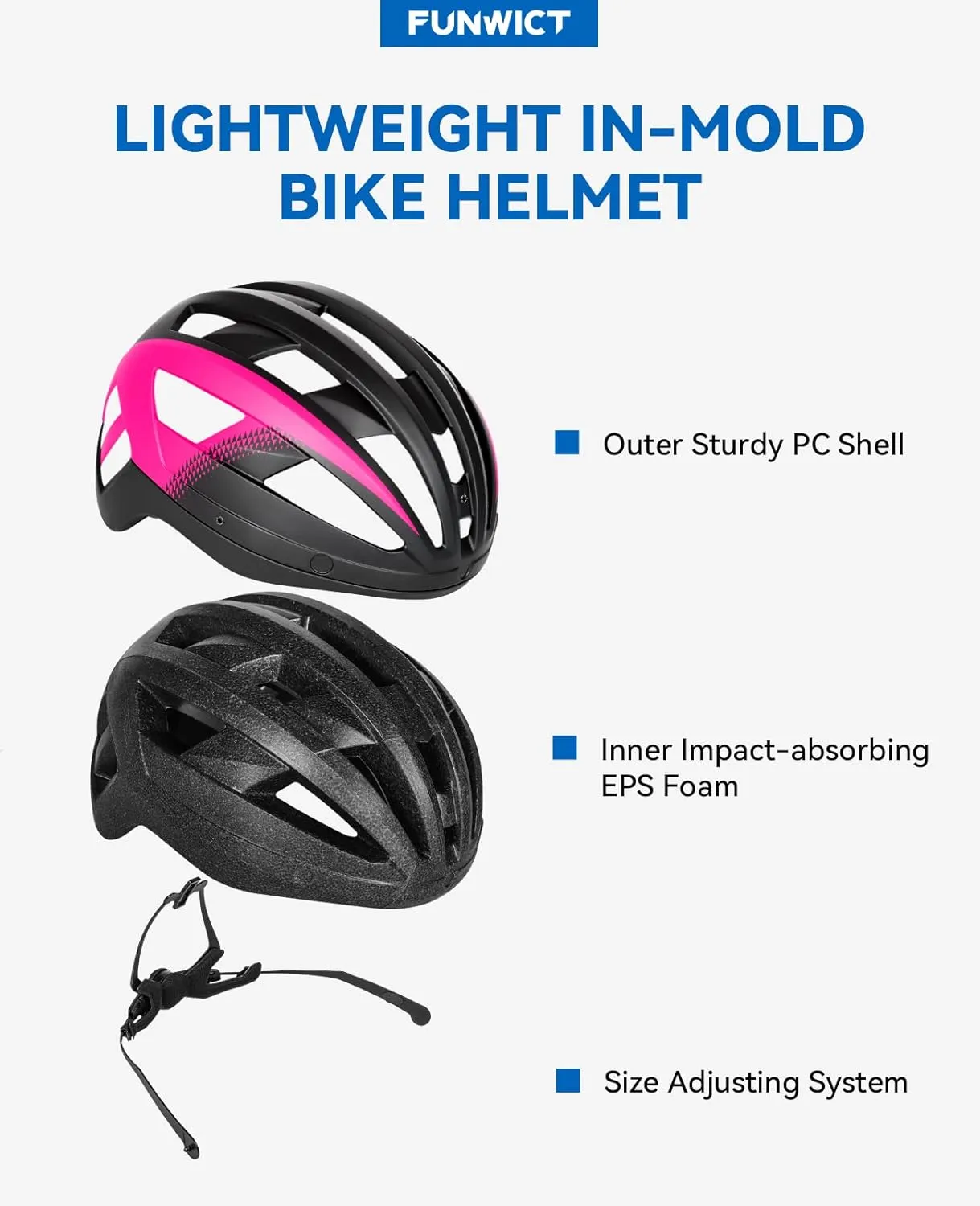 Adult Bike Helmet with Visor and Goggles for Men Women Mountain Road Bicycle Helmet Rechargeable Rear Light Cycling Helmet
