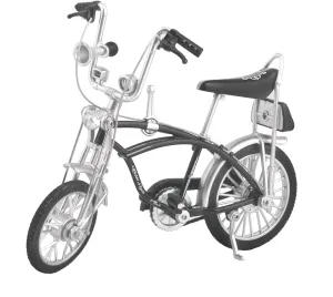 Ailejia Retro Bicycle Model Ornament for Kids Vintage Metal Desktop Mini Retro Style Alloy Classical Bike Toy Finger Bike Models Toys, Creative Iron Art Tabletop Ornament Toys (Schwin Black)