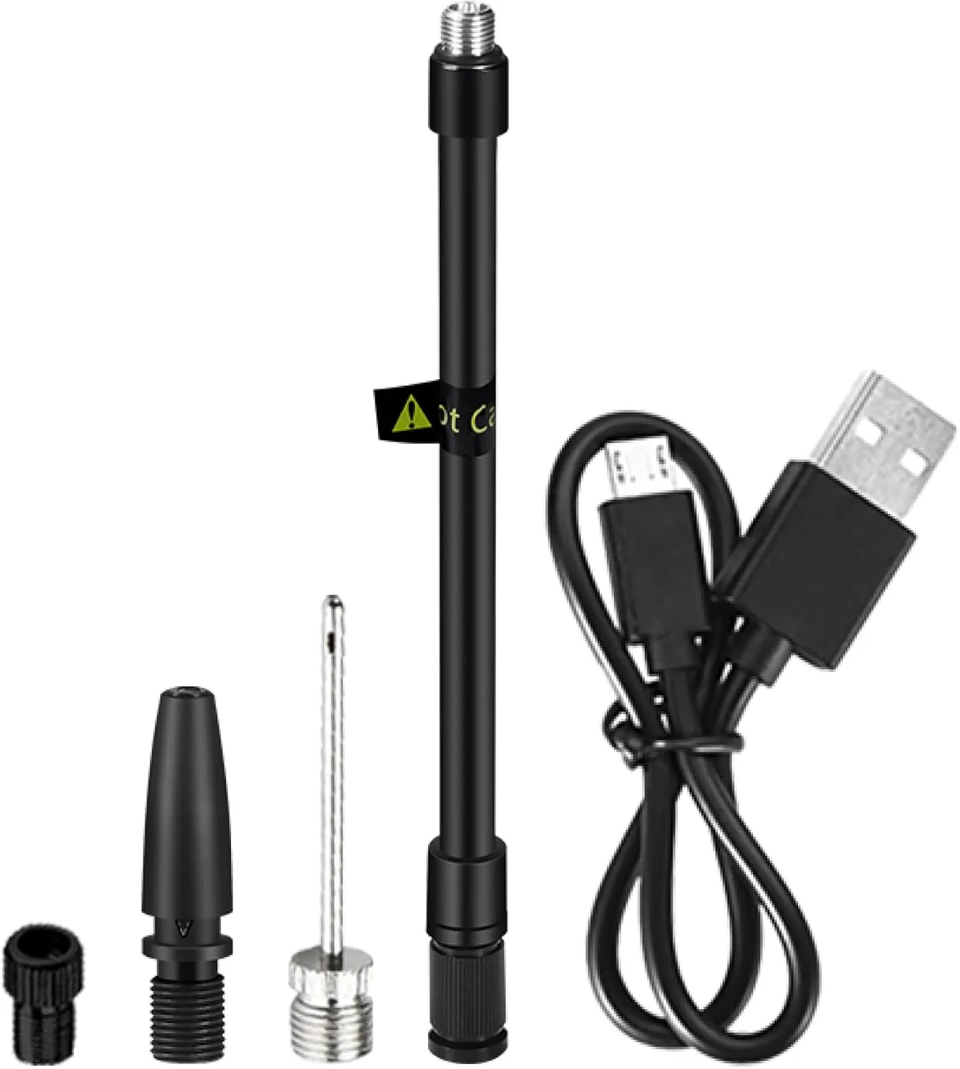 Airmoto Spare Kit - Backup Accessories Tire Inflator Portable Air Compressor - Includes Scharder Valve, Presta Adapter, Needle Adapter and General Valve Adapter - Complete Replacement Set