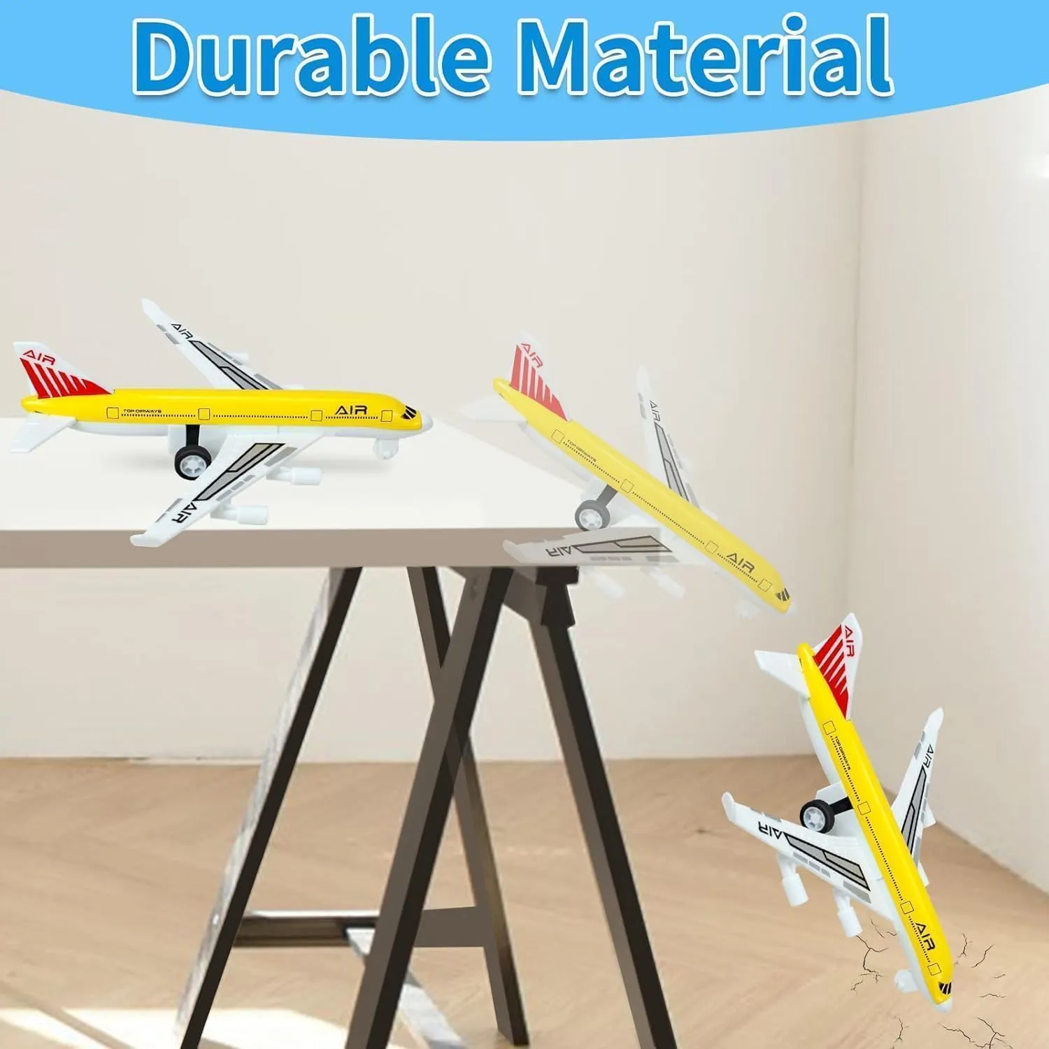 Airplane Toys, Metal Plane Pull Back Airplane Toys for 3 4 5 6 7 Years Old Boys Girls, Die Cast Aircraft Plane Models, Kids' Play Vehicles Aeroplane Airplanes for Kids Birthday Gift