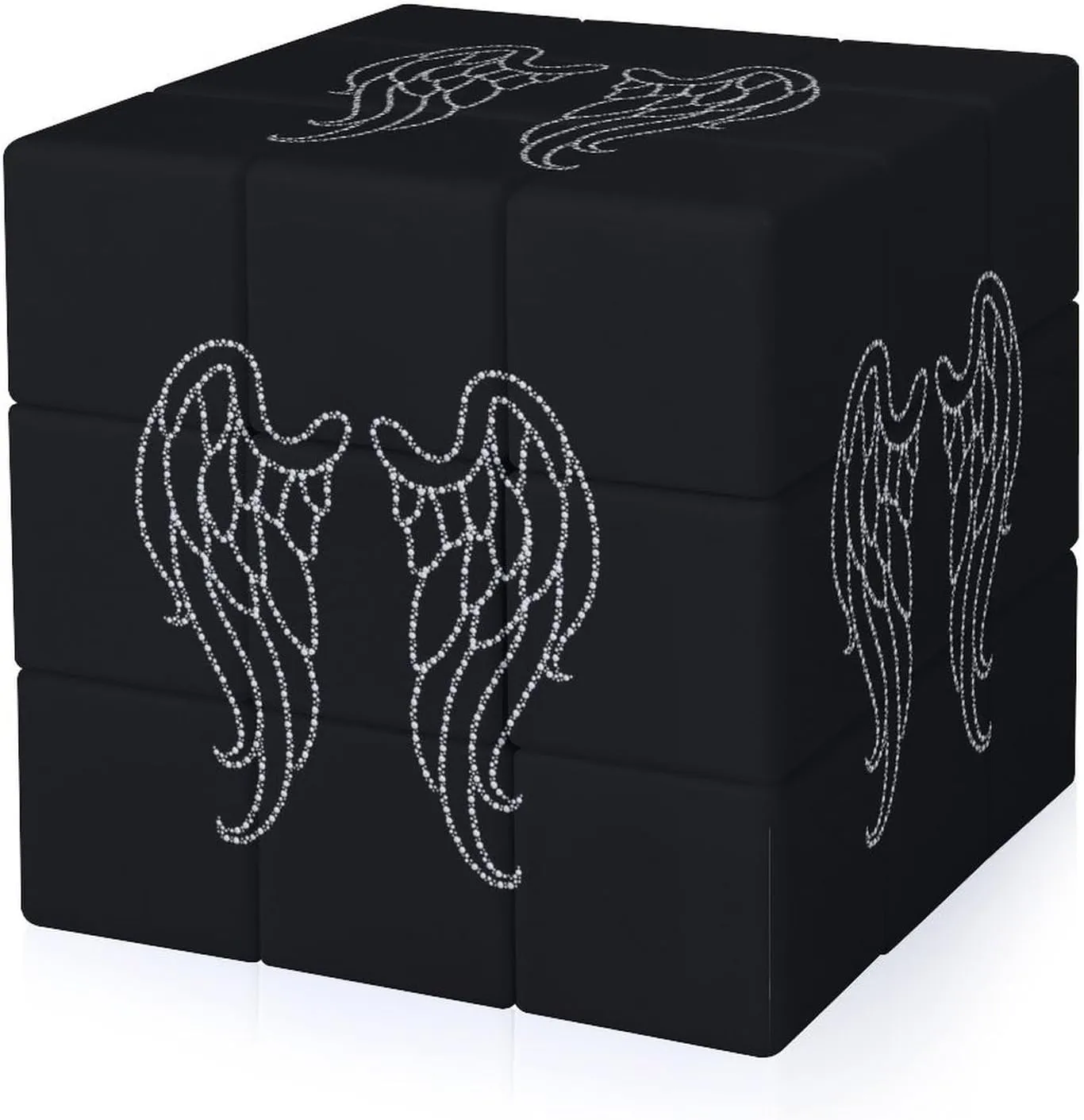 Angel Wings Adults 3x3x3 Color-Matching Smooth Fully Printed Cube Gift