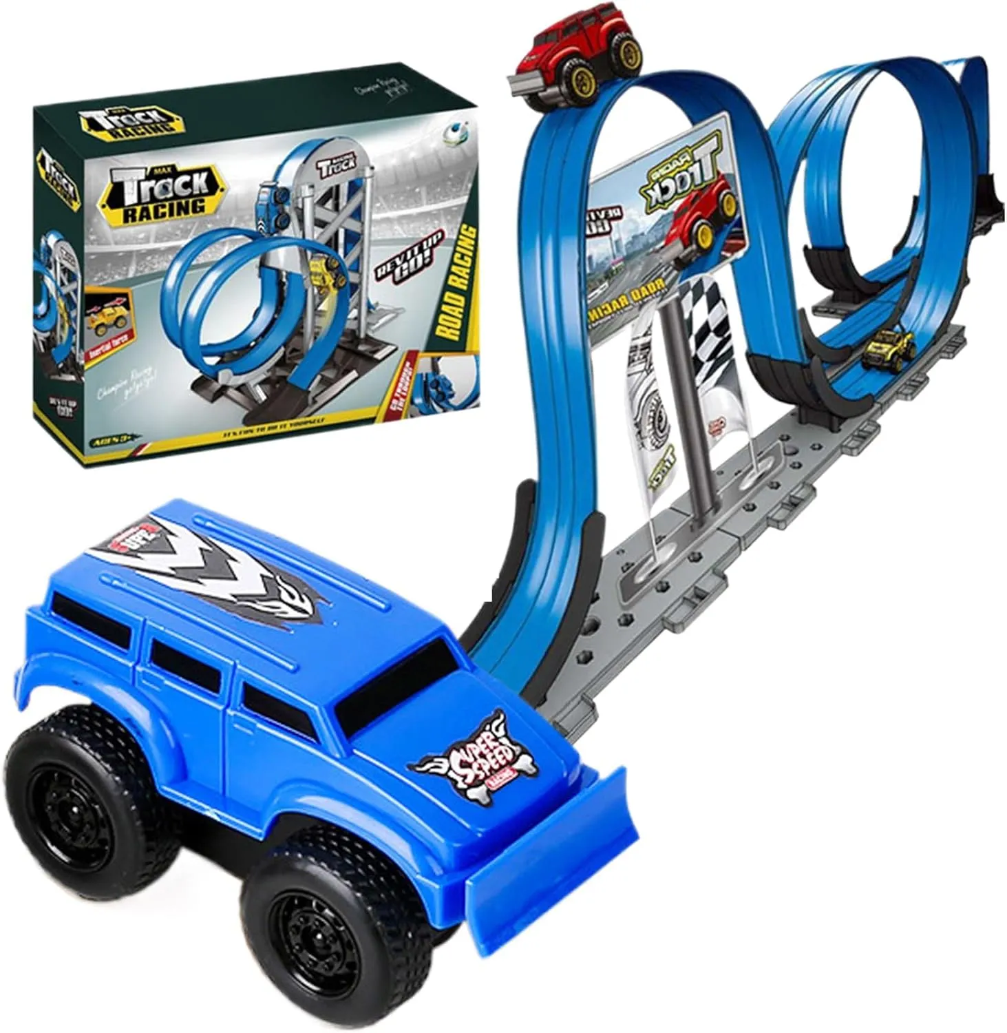 Anti-Gravity Pull-Back Car Climbing Wall Magnetic Car Toys, Decompression Toys, Inertial Magnetic Levitation, Children's Racing Car Toys, Can Drive On The Wall(Color:Red Blue)