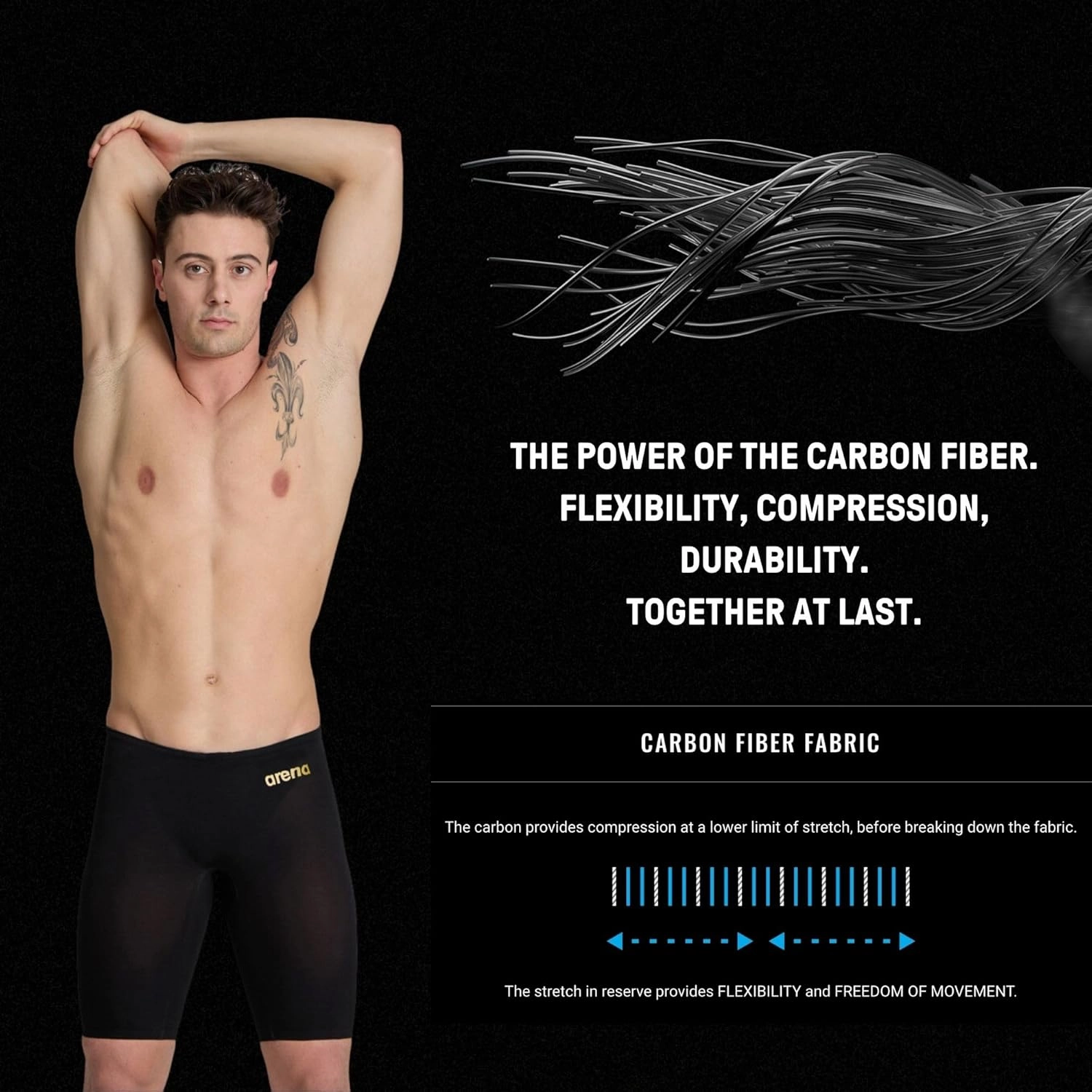 arena Men's Powerskin Carbon Air² Jammer Racing Suit