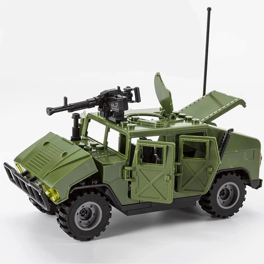 Armored Vehicle Building Block Military Vehicle Building Toy for Age 6 7 8 9 10 11 12 , Army Battle Brick, Military Car Model Toys Gifts for Boys （4 Styles）