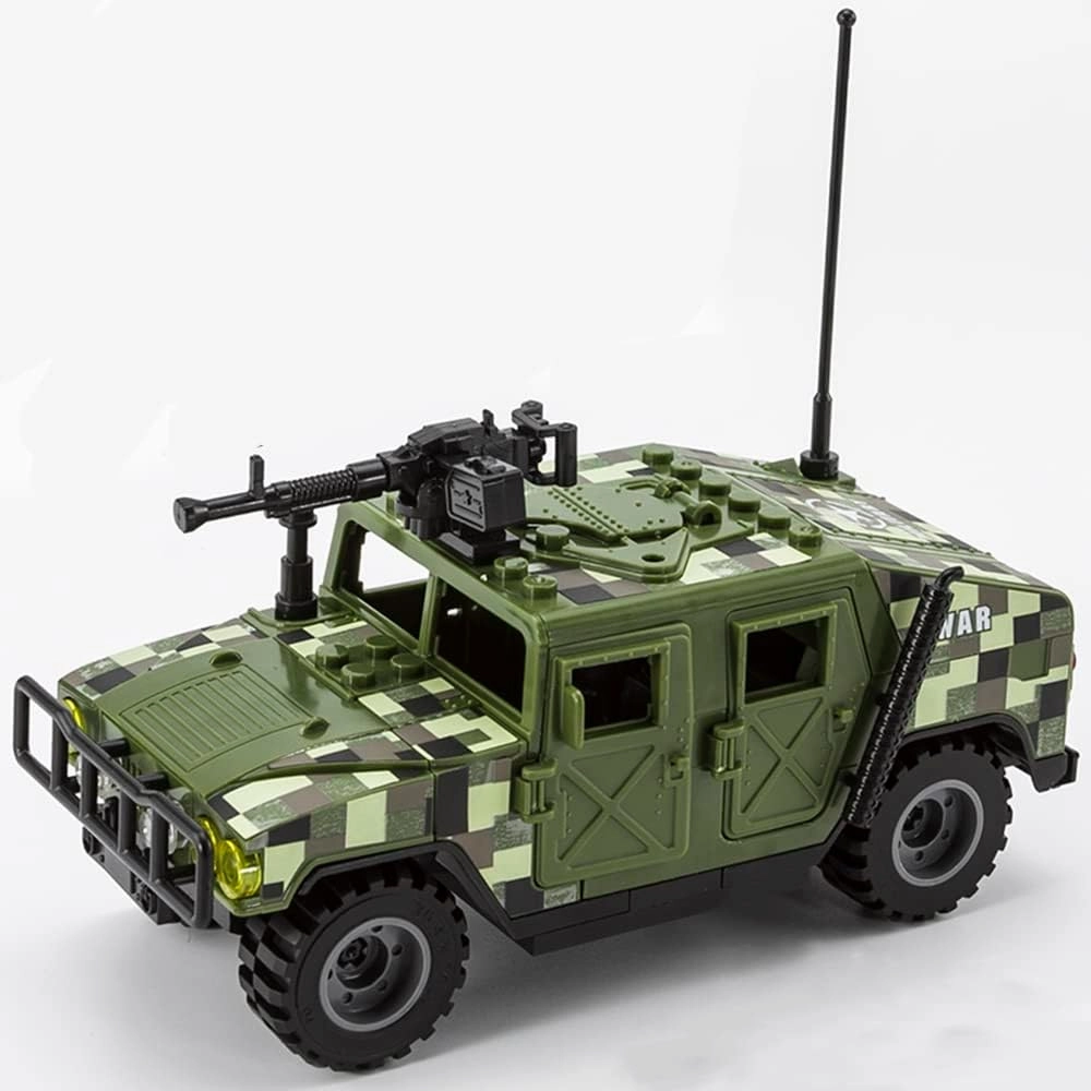 Armored Vehicle Building Block Military Vehicle Building Toy for Age 6 7 8 9 10 11 12 , Army Battle Brick, Military Car Model Toys Gifts for Boys （4 Styles）