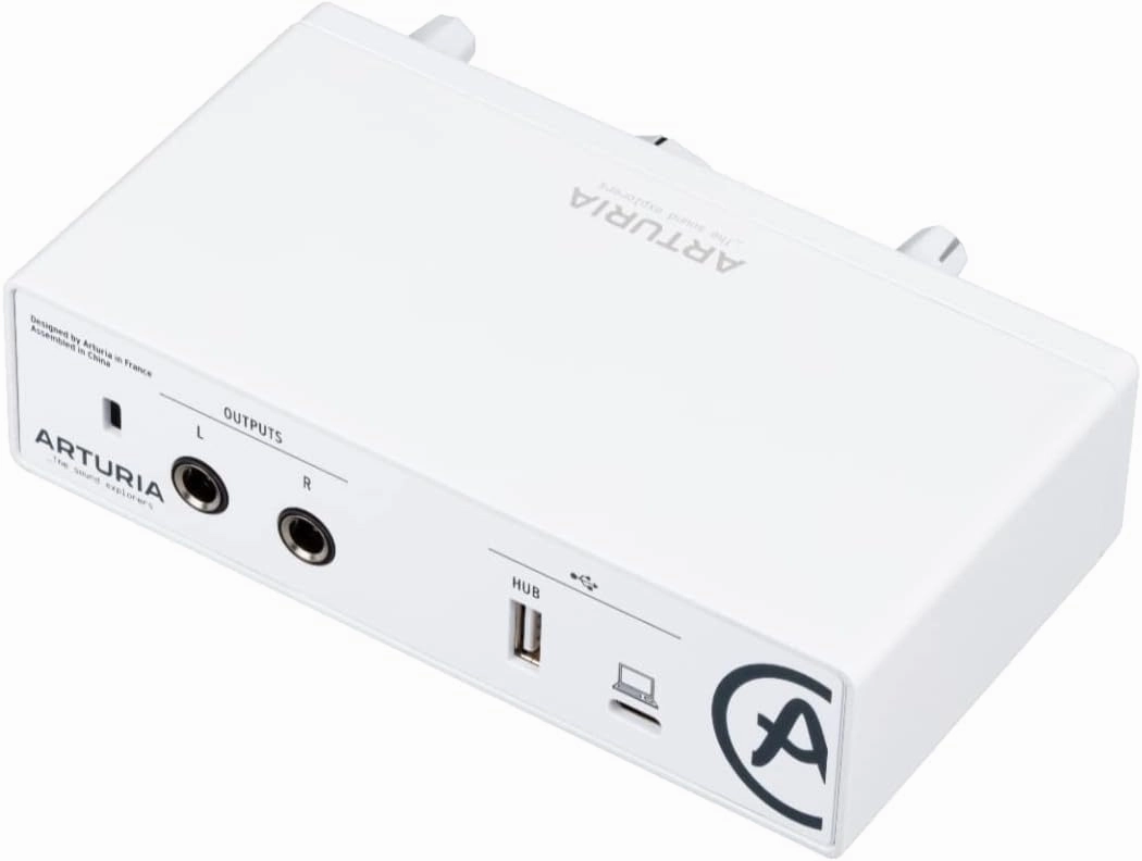 Arturia MiniFuse 1 - Compact USB Audio Interface with Creative Software for Recording, Production, Podcasting, Guitar - White