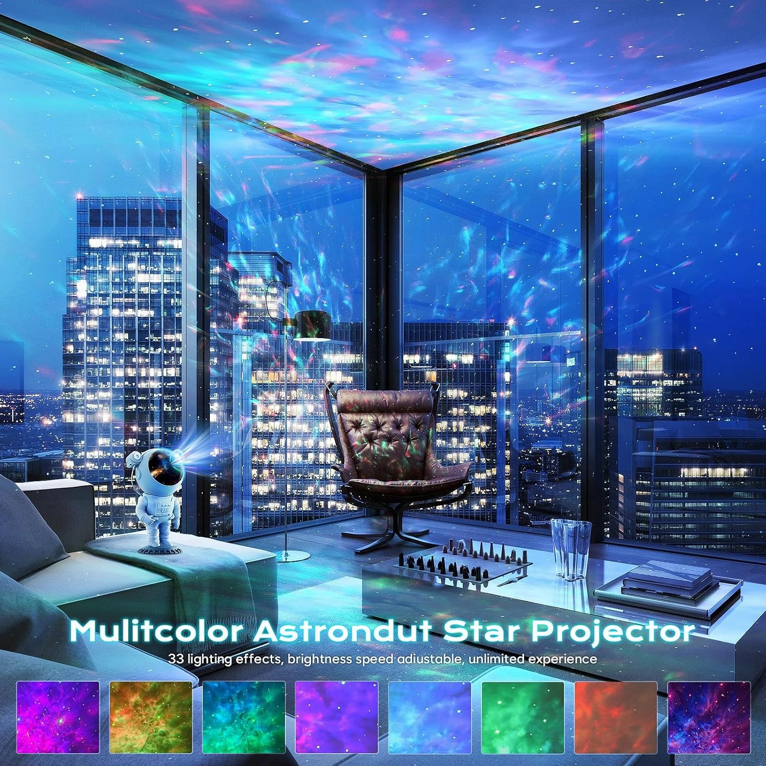 Astronaut Galaxy Projector Starry Night Light, Astronaut Light Projector with Nebula, Space Star Projector with Timer & Remote Contro, Room Decor, Gifts for Kids, Adults, Christmas, Birthday