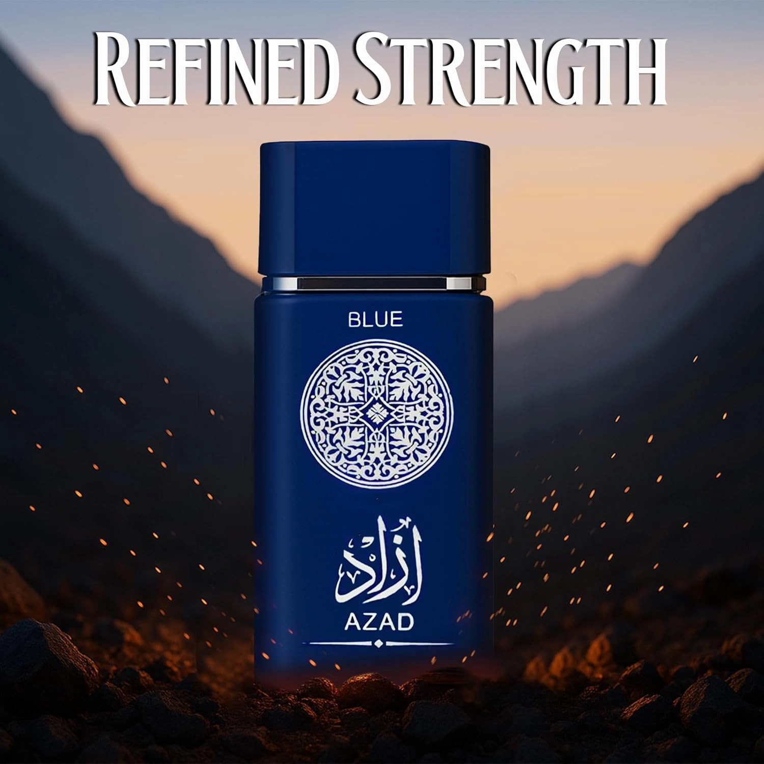 AZAD BLUE & Humrah Musk Men's Cologne Set | 2-in-1 Oceanic & Gourmet Perfume Gift for Men | Fresh Sea Lavender & Creamy Humrahlate Scent | Long-Lasting Eau de Parfum Fragrance