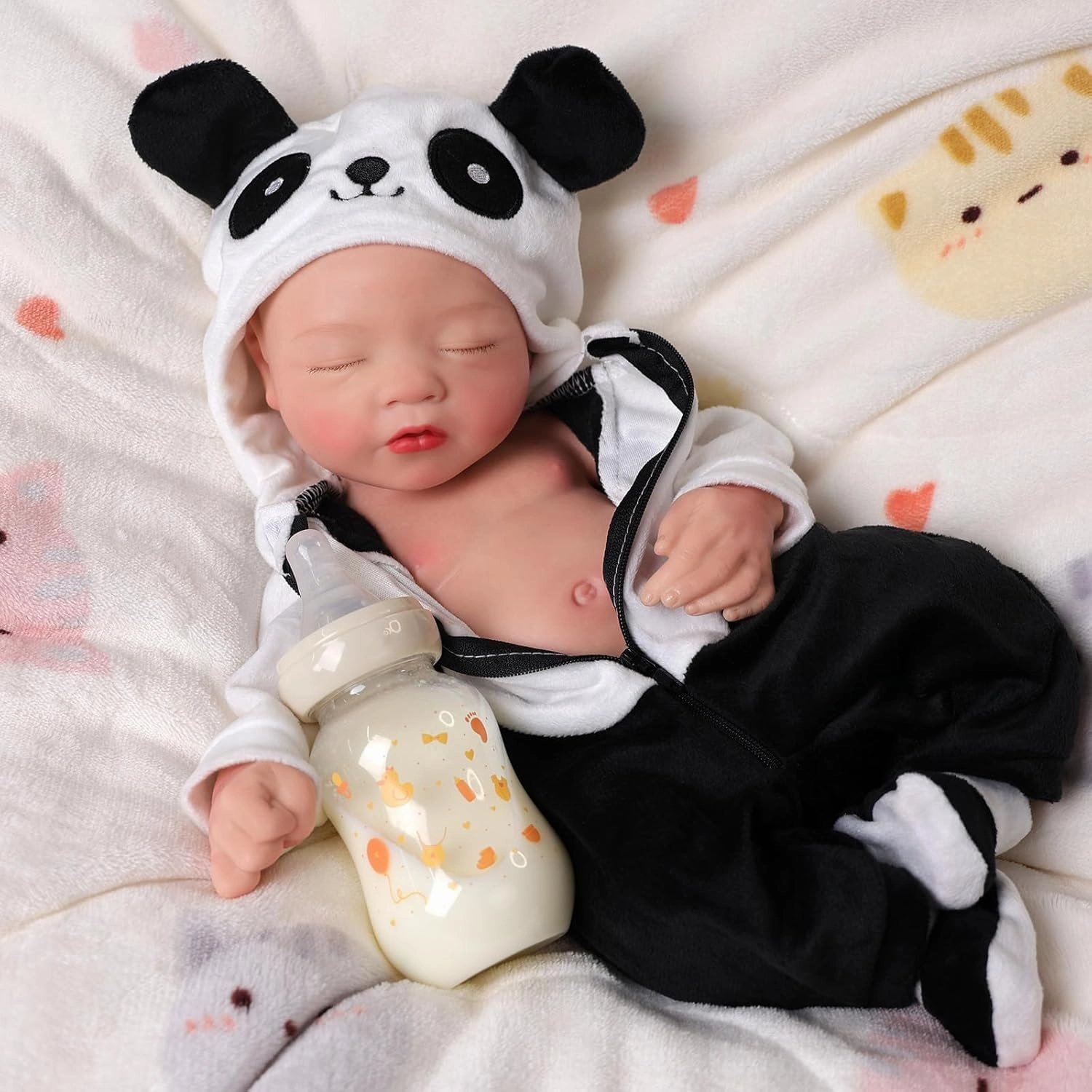 BABESIDE Reborn Baby Dolls Silicone Full Body - 16 Inch (Weight 4 Lb) Full Realistic Silicone Weighted Sleeping Newborn, Real Life Baby Dolls Girl Gift for Collectors & Kids Ages 3 