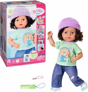 BABY born Brother Play & Style 83500-43cm doll with adjustable head and body - With 7 lifelike functions and 5 accessories - Suitable for ages 4  and up.