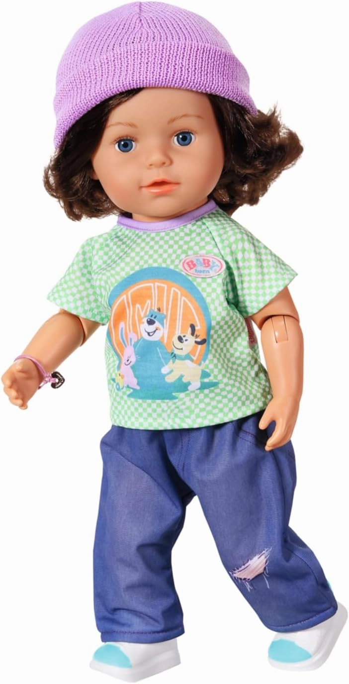 BABY born Brother Play & Style 83500-43cm doll with adjustable head and body - With 7 lifelike functions and 5 accessories - Suitable for ages 4  and up.