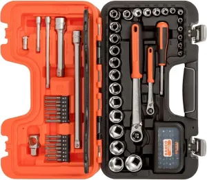 Bahco BAHSL79 79PC 1/4 & 1/2IN SQDR Socket Set (Slim), Orange