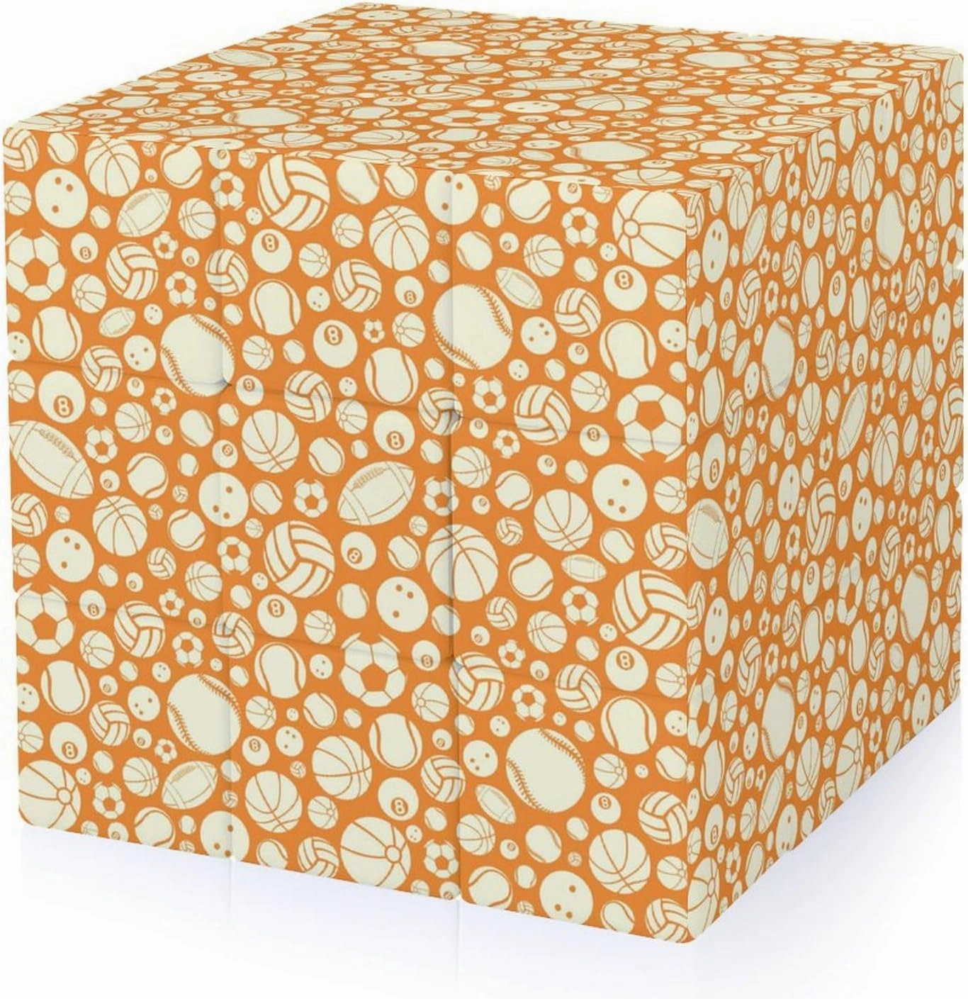 Balls Pattern Full Printing 3x3 Fidget Cube Stress Relief Magic Speed Cube for Adults