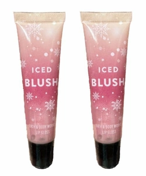 Bath Body Iced Blush Lip Gloss - Set of 2 (.47 Oz Each)