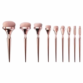 Beaupretty Portable Makeup Brush Set 9pc for Women Full Kit Highlighters Professional Makeup Tools