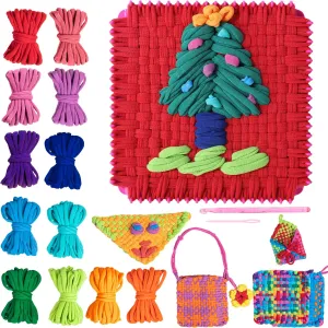 BeBesta Weaving Loom Kit Toys for Kids and Adults, Ideal Gifts for Girls Ages 5 6 7 8-12 13，DIY Arts and Crafts, Potholder Loom Knitting Activity, 228 Craft Loops (Complete Set, Iridescent)