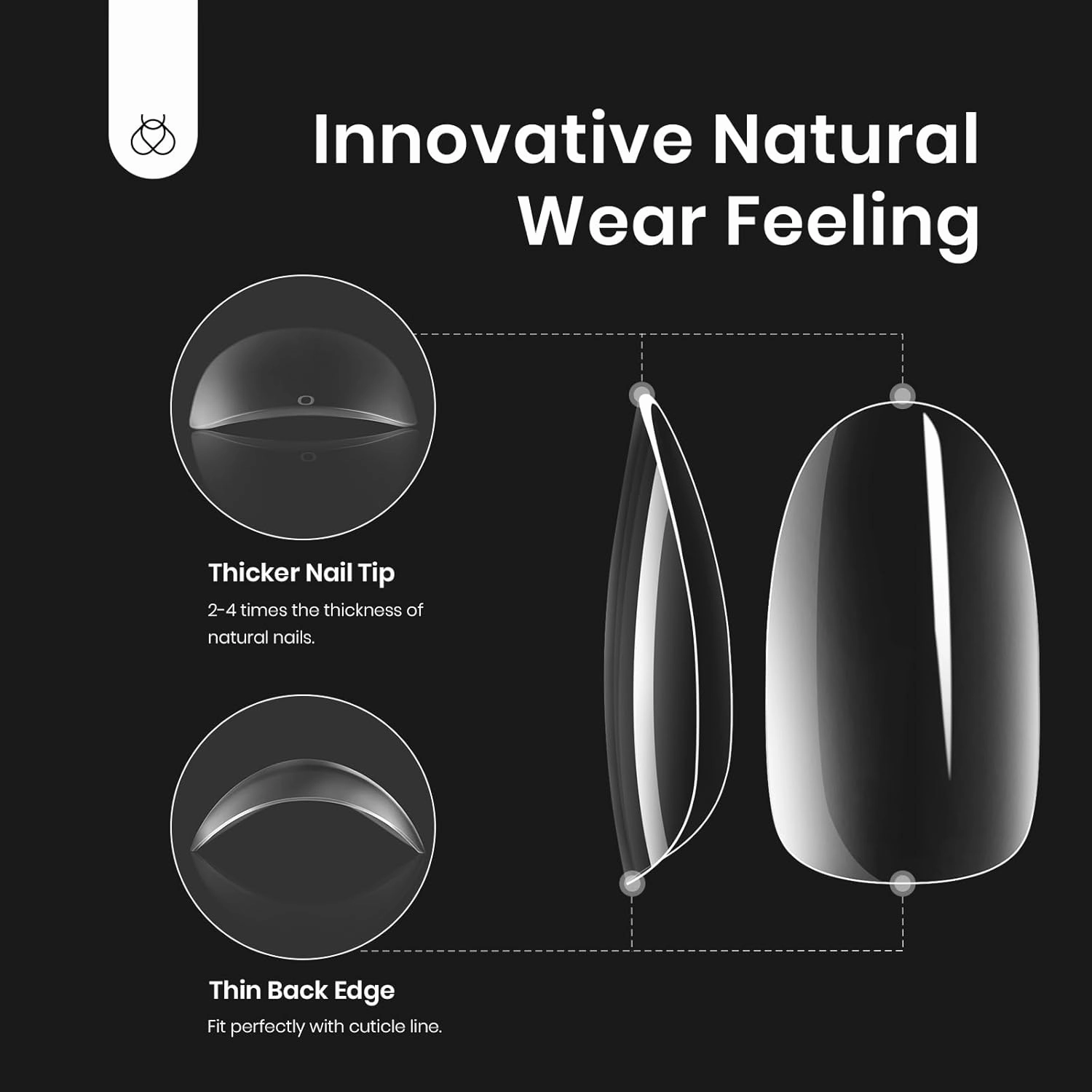 Beetles Gel Nail Kit Oval: 500Pcs Easy Extension Set, Clear Short Tips, 5 in 1 Multipurpose Glue Gel Base, UV LED Lamp for DIY Nail Art