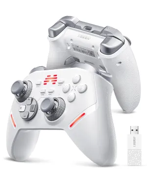 BEITONG KP40 Wireless Controller for PC, Switch, Android, TV, Steam Deck, Precision Adjustable TMR Joysticks, TMR Triggers, Optical Buttons Bluetooth & 2.4g Gamepad with 1000Hz Polling Rate