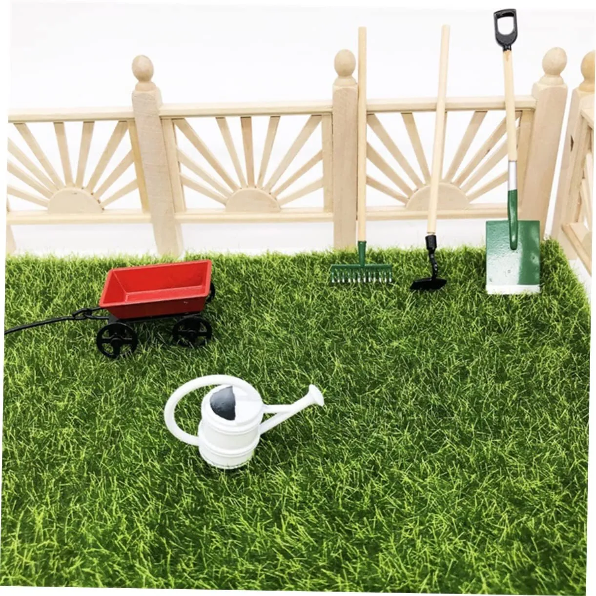 BESPORTBLE 3 Sets Mini Gardening Tool Model for Dollhouse Garden Scene Decor Creative and Mini Accessories for Fairy Garden Projects