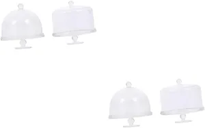 BESPORTBLE 5sets 2pcs Miniature Dessert Cake Stands Display Stands for Dollhouses Home Decoration Lightweight Mini Stuff for Creative Play 2pcs*5