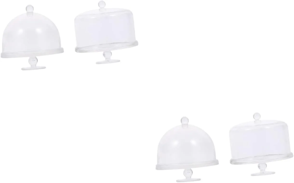 BESPORTBLE 5sets 2pcs Miniature Dessert Cake Stands Display Stands for Dollhouses Home Decoration Lightweight Mini Stuff for Creative Play 2pcs*5