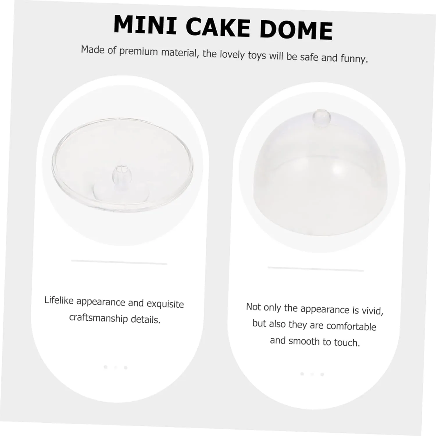BESPORTBLE 5sets 2pcs Miniature Dessert Cake Stands Display Stands for Dollhouses Home Decoration Lightweight Mini Stuff for Creative Play 2pcs*5