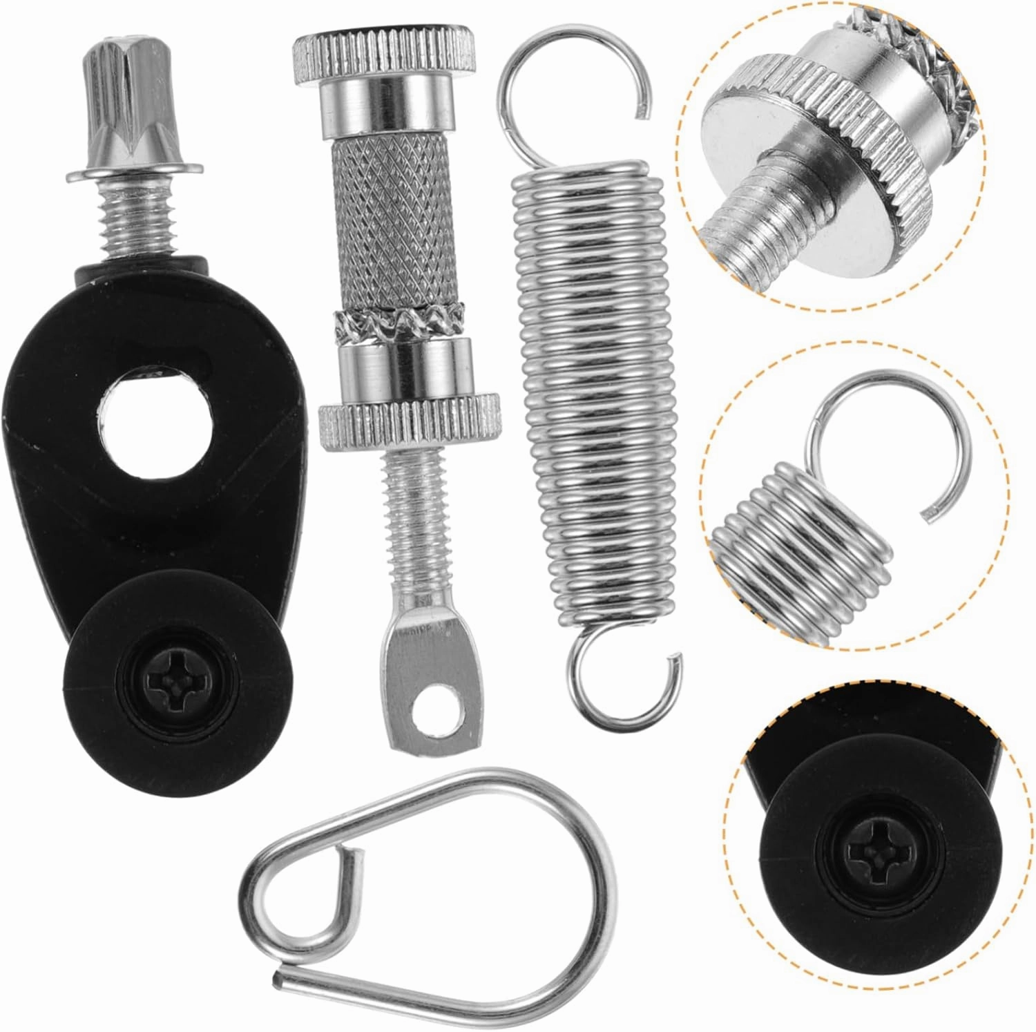 BESPORTBLE 1Set Drum Foot Pedal Spring for Bass Drum Durable Drum Accessories for Percussion Instruments Easy to Install Foot Pedal Parts Replacement for Kick Drum Pedals