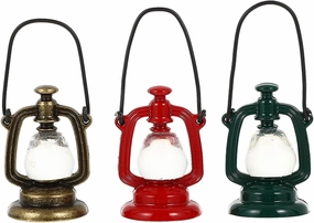 BESPORTBLE 2sets Dollhouse Miniature Lanterns Kerosene Lamps Decorative Mini Lanterns for Dollhouse 3pcs*2