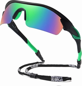 Bevi Sports Polarized Sports Sunglasses for Men Women Running Cycling Fishing Golf Baseball Driving Sun Glasses TR90 UV400