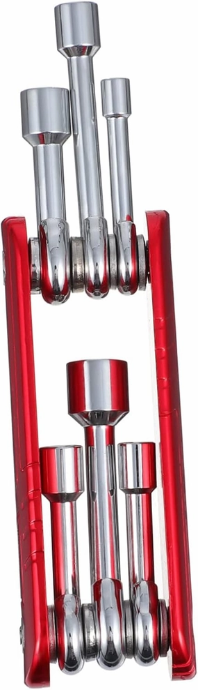 Bicycle Repair Socket Set 6 in 1 Folding Wrench Bicycles Repair Spanner Bike Tire Tool Mechanic Tools Kit