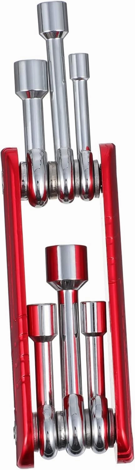 Bicycle Repair Socket Set 6 in 1 Folding Wrench Bicycles Repair Spanner Bike Tire Tool Mechanic Tools Kit